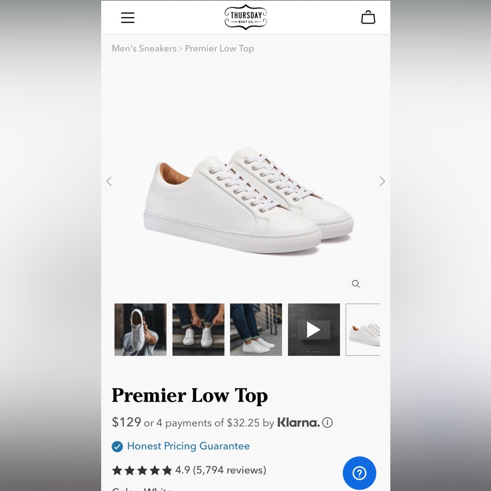 Thursday Boots Men’s Premier Low Top sneakers